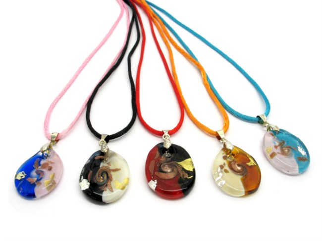 Pendentif En Verre De Murano - Neuf Avec étiquettes - Authentique